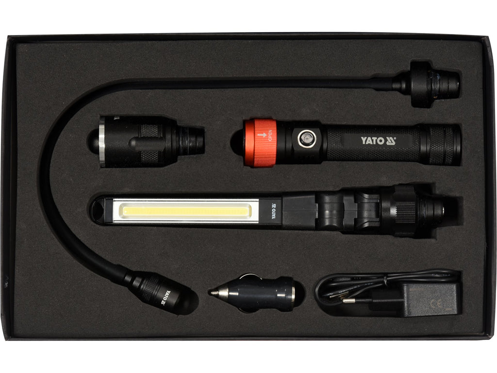 3IN1 Werkplaatslamp In Kast 380LM, LI-ION 3,7V 2200MAH, IP54