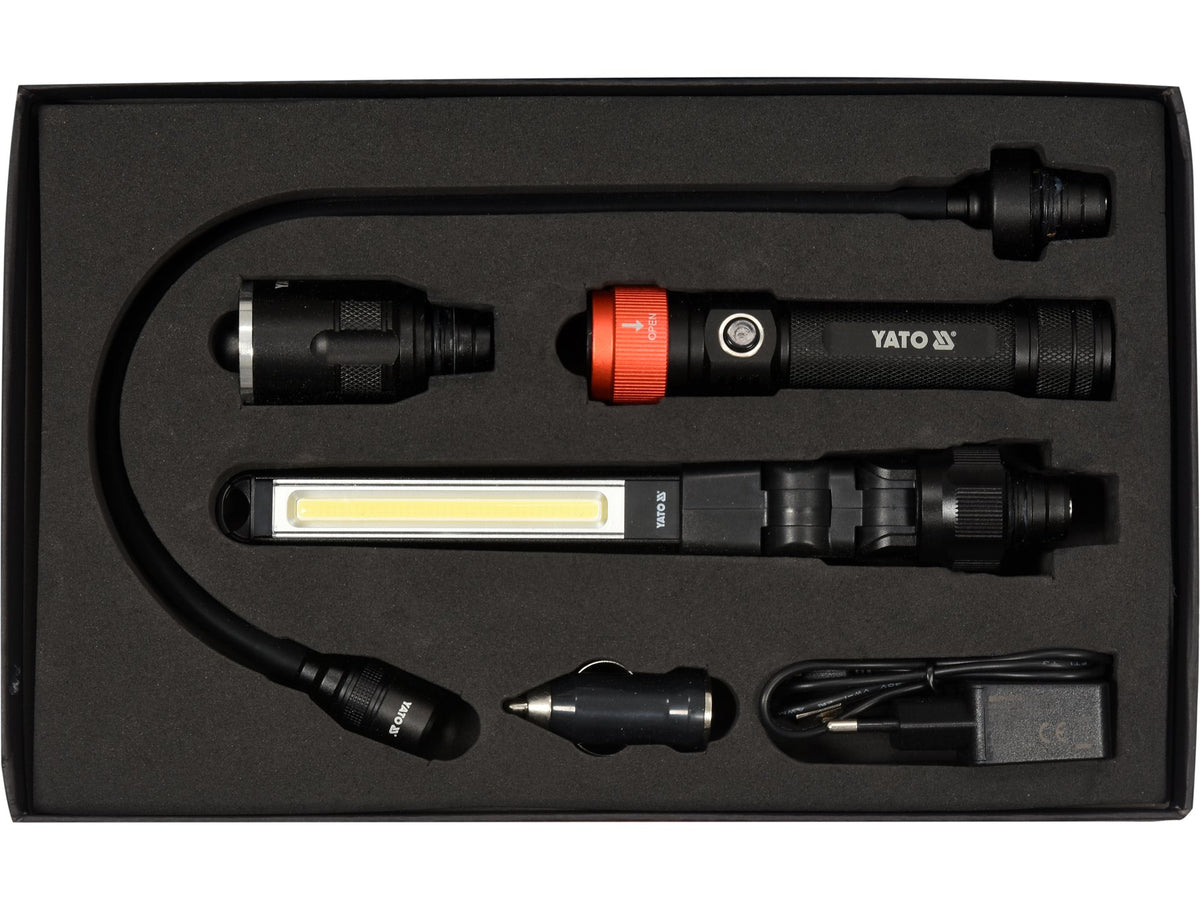 3IN1 Werkplaatslamp In Kast 380LM, LI-ION 3,7V 2200MAH, IP54