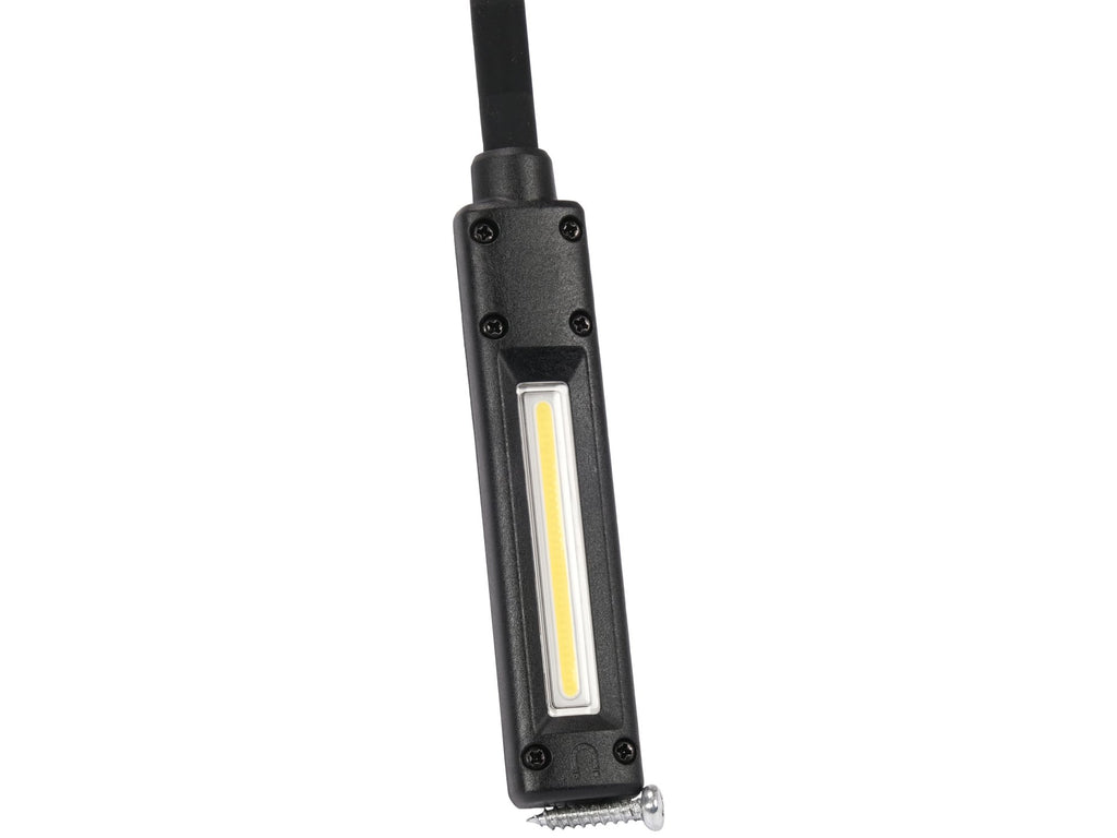 Cob Werkplaatslamp 500LM Flexibele Arm, Lichtverstelling, IP54, IK07, Pa6+Tpr