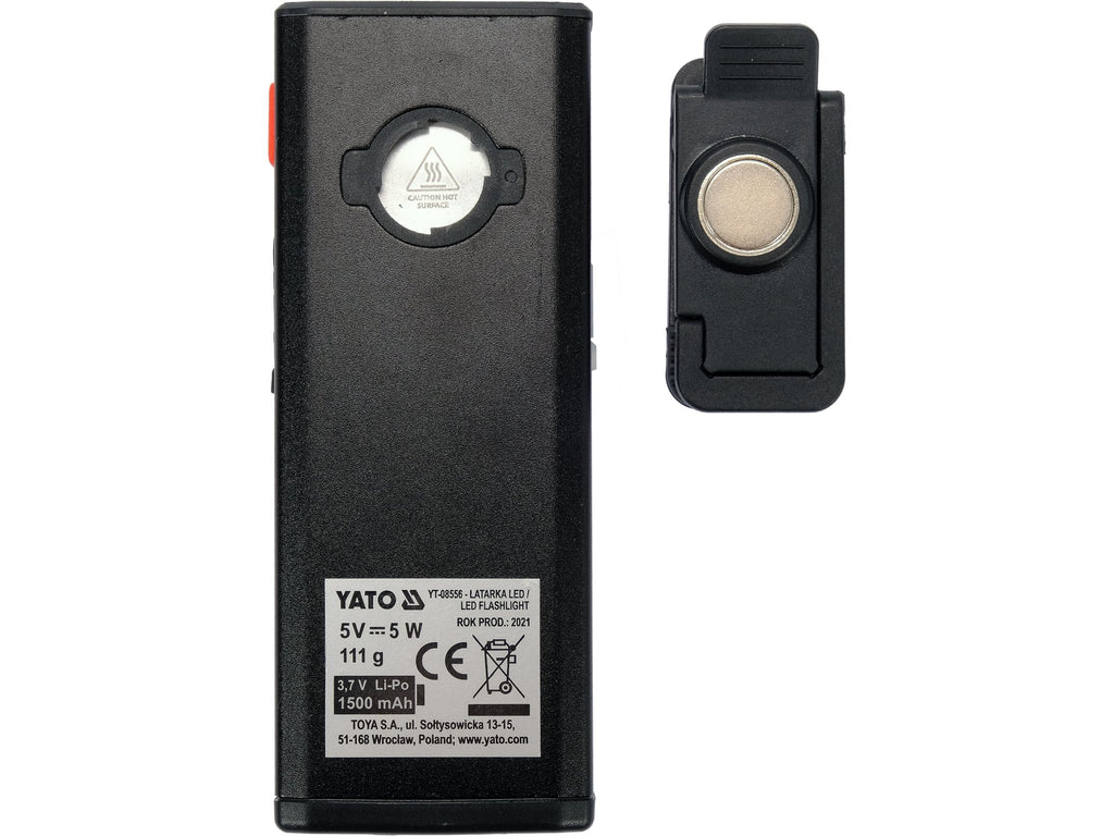 Werklamp 500LM, Li-Po 3,7V 1500MAH