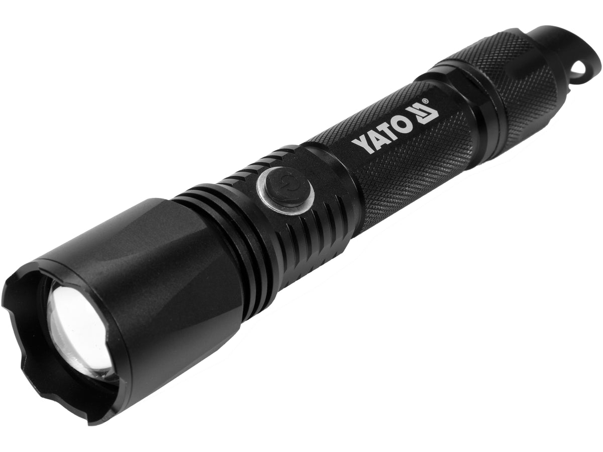 Oplaadbare Zaklamp 10W 900LM IP64, LI-ION 3.7V 2200MAH, Bereik: 200M, Powerbank, Zoom