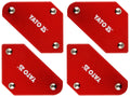 Mini Las Magnetische Hoekstaafset 4 Stuks.