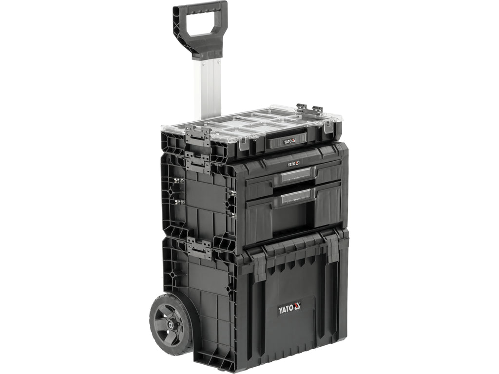 Set Op Wielen 3 Stuks Gereedschapskisters, Systeem, Modulair 35BT2P10P S12