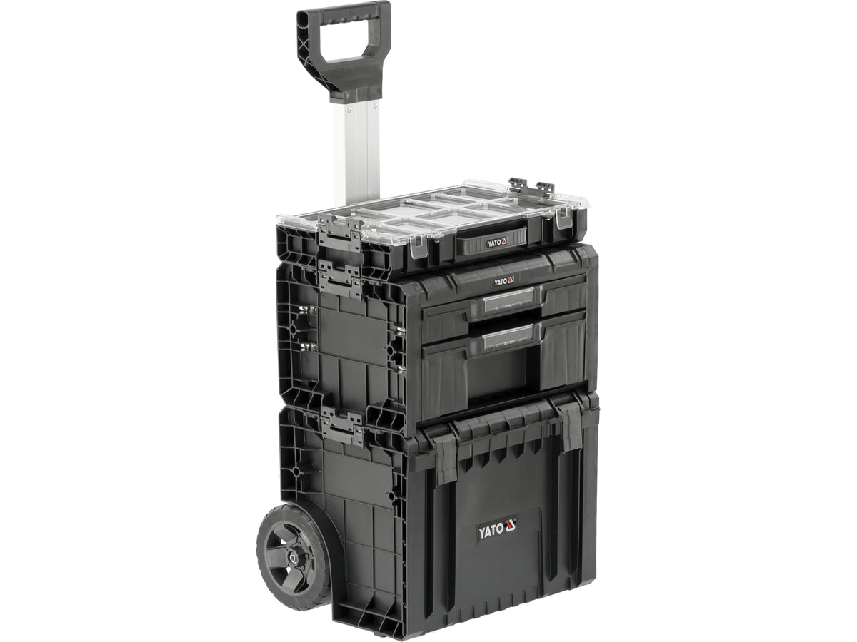 Set Op Wielen 3 Stuks Gereedschapskisters, Systeem, Modulair 35BT2P10P S12