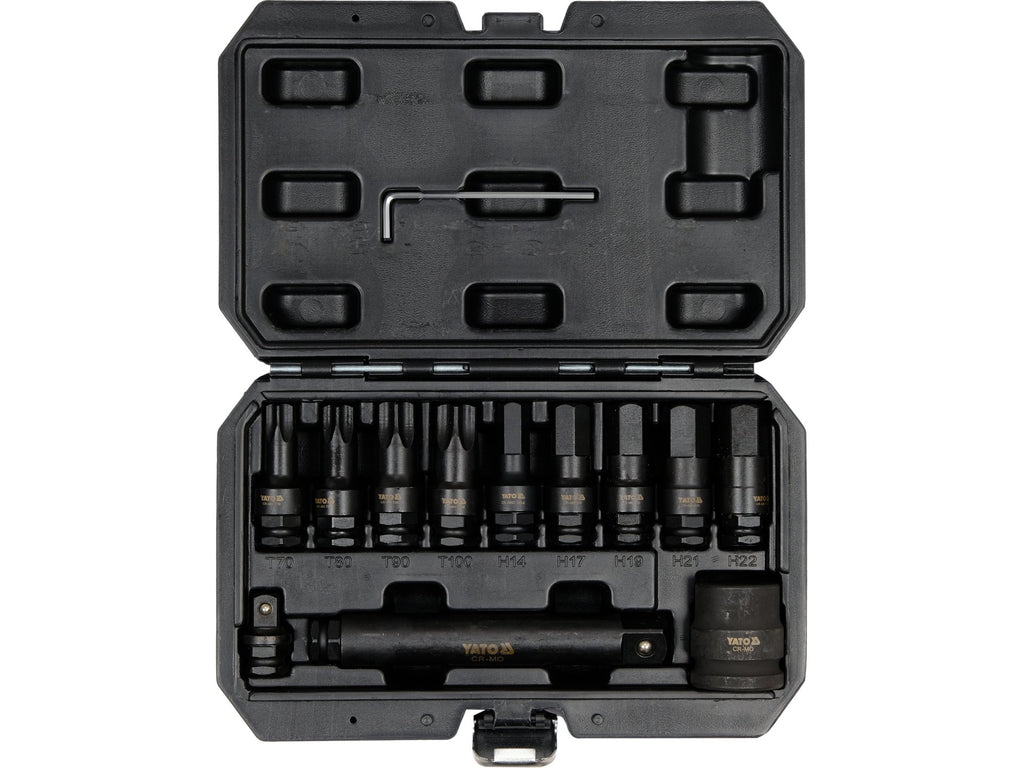 Hex/Torx 3/4'' Hex/Torx Slagmoersleutelset