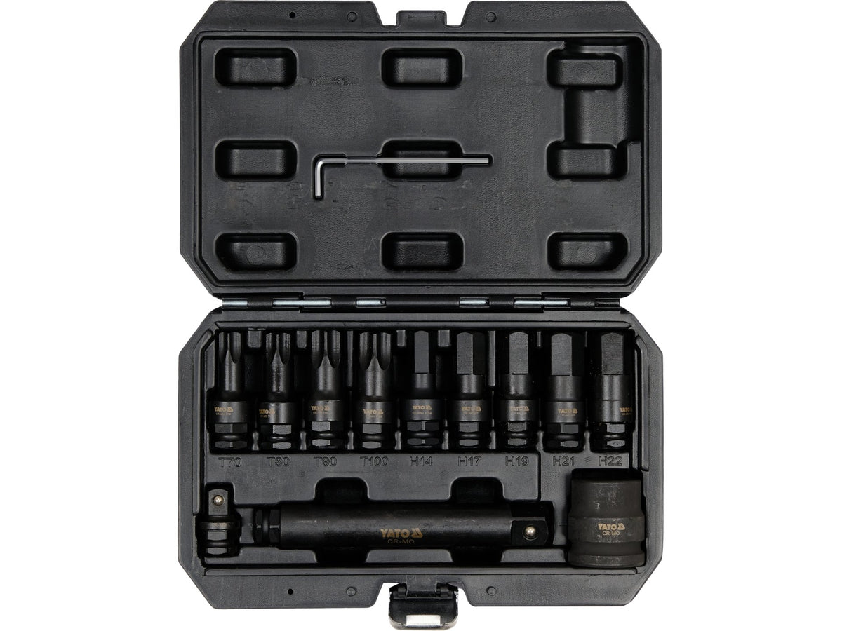 Hex/Torx 3/4'' Hex/Torx Slagmoersleutelset