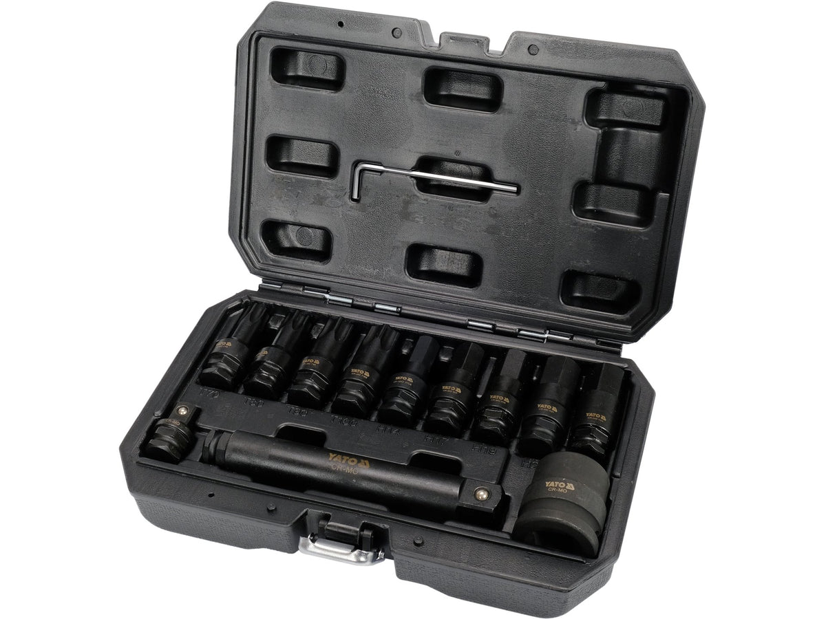 Hex/Torx 3/4'' Hex/Torx Slagmoersleutelset