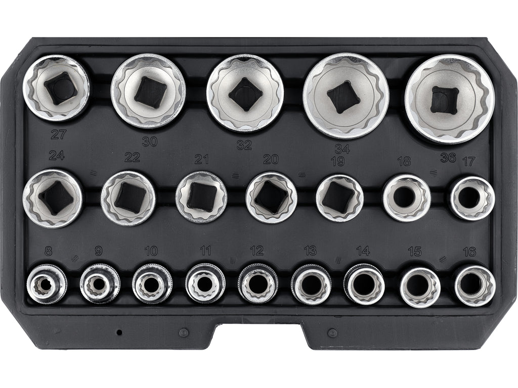 1/2" Dubbele-Punt Doppenset