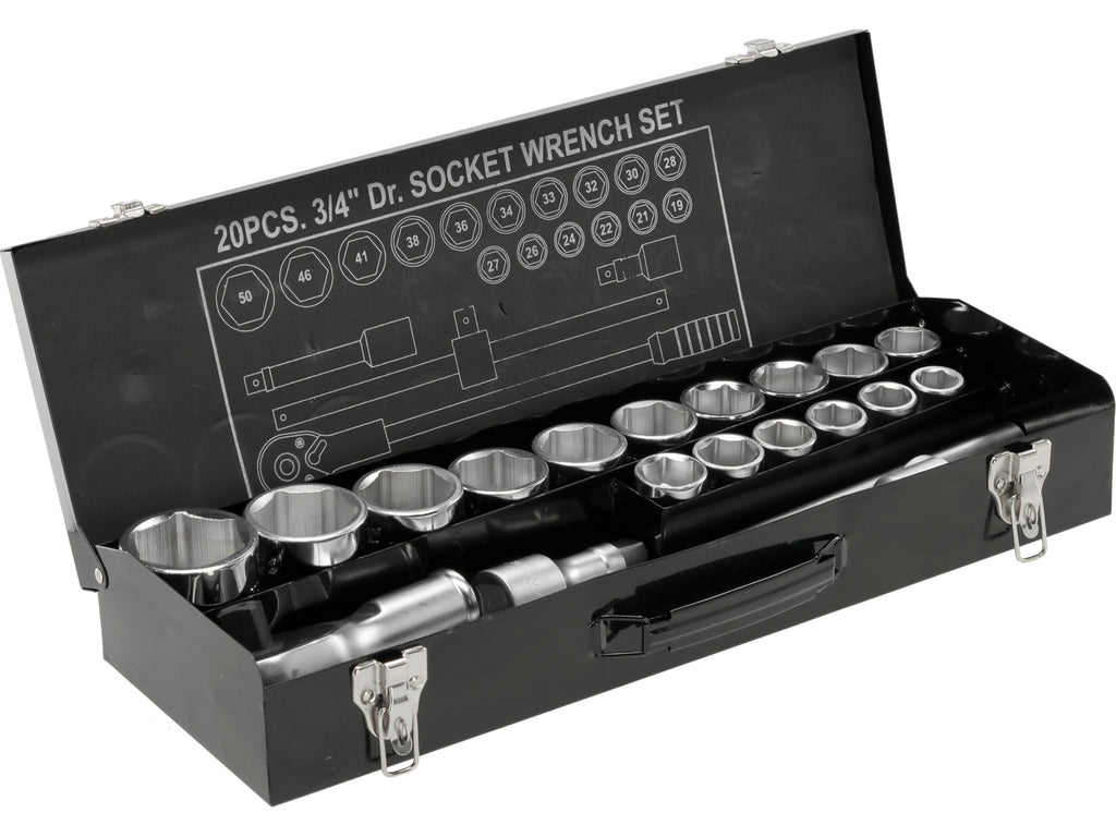 Gereedschapset 3/4'' 20 Onderdelen.