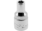 Zeskantige Dop 1/4'' 4 MM