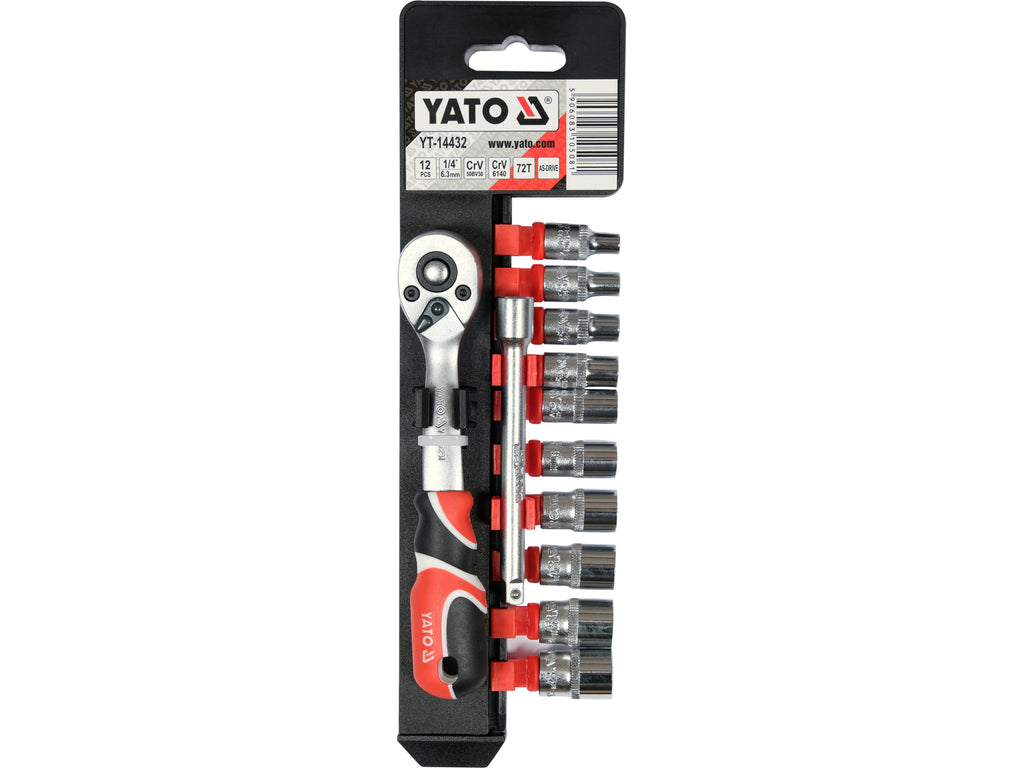 Set Doppen Met Toebehoren 1/4'', 12 Stuks