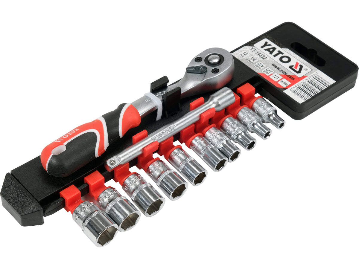 Set Doppen Met Toebehoren 1/4'', 12 Stuks