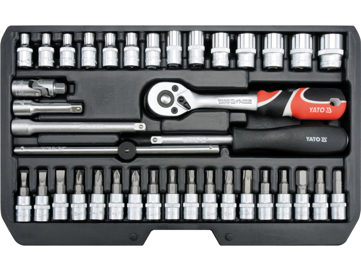 Gereedschapset 1/4'', 38 Stuks.