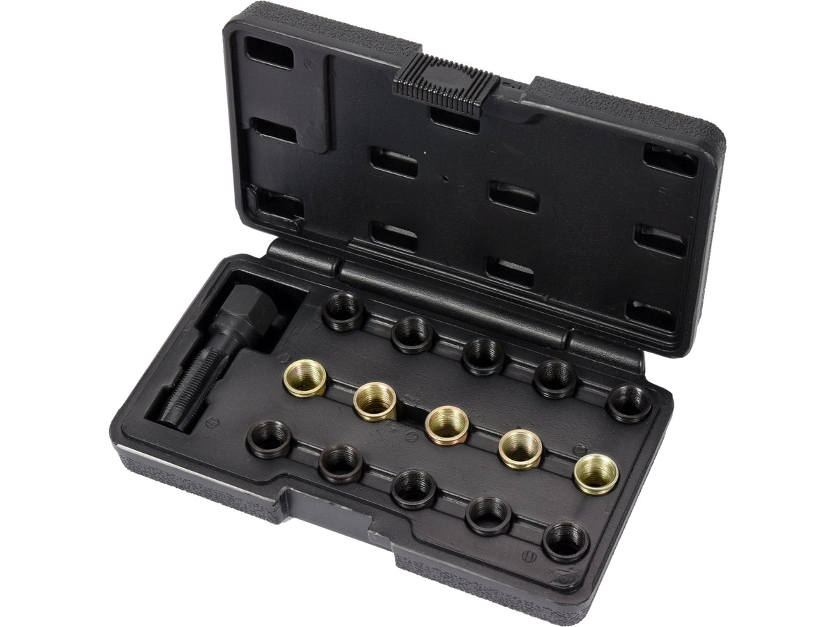 Reparatieset Voor Bougie. Bevat Een Speciale M16x1.25 Draad En 15 Speciale Reparatiesleeves