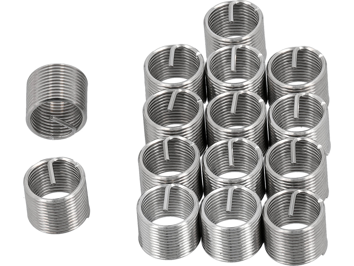 Spiraalinserts Voor Schroefdraadreparatie M10x1.0; 15 Stuks