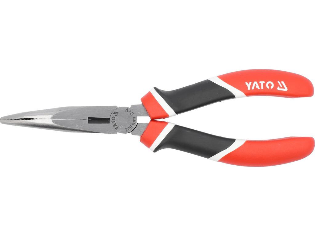 Verlengde Gebogen Tang, Crv, 200 Mm, Driekleurige Handgrepen