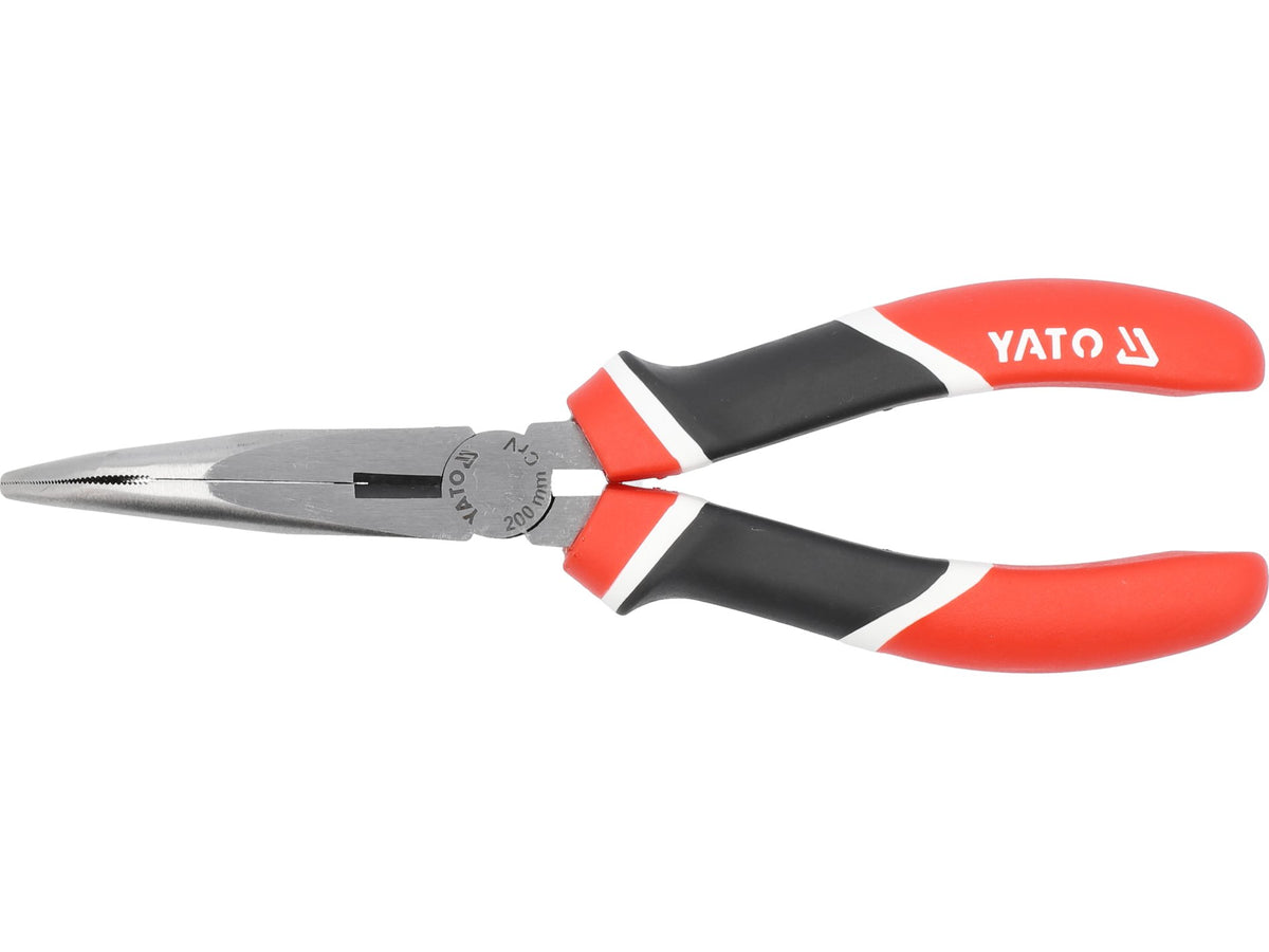 Verlengde Gebogen Tang, Crv, 200 Mm, Driekleurige Handgrepen