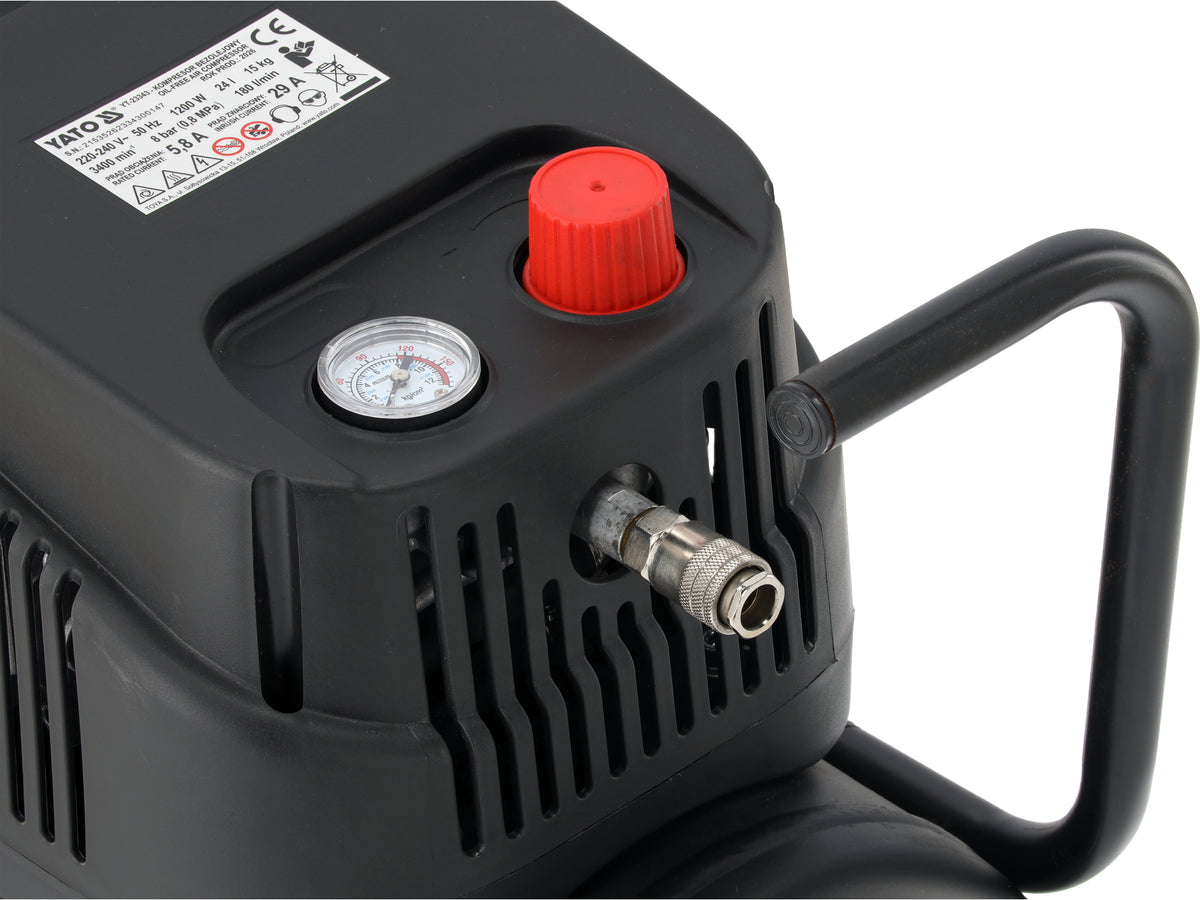 Kompressor Bezolejowy 24L