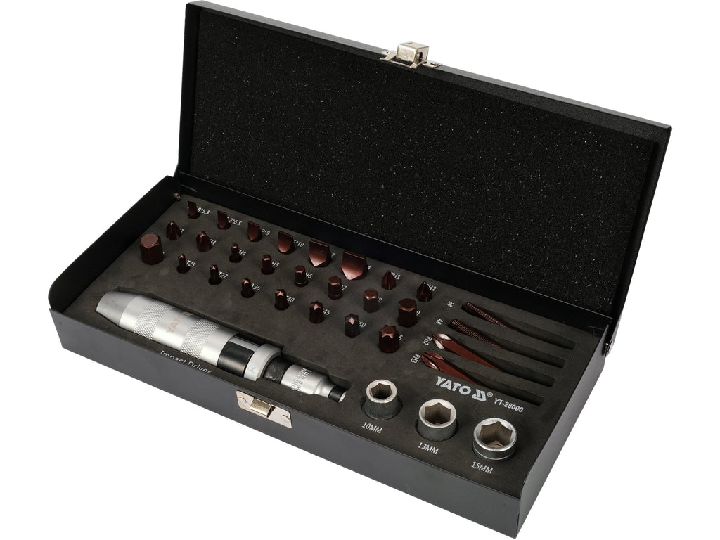 Slagschroevendraaierset Met Tips 32 St
