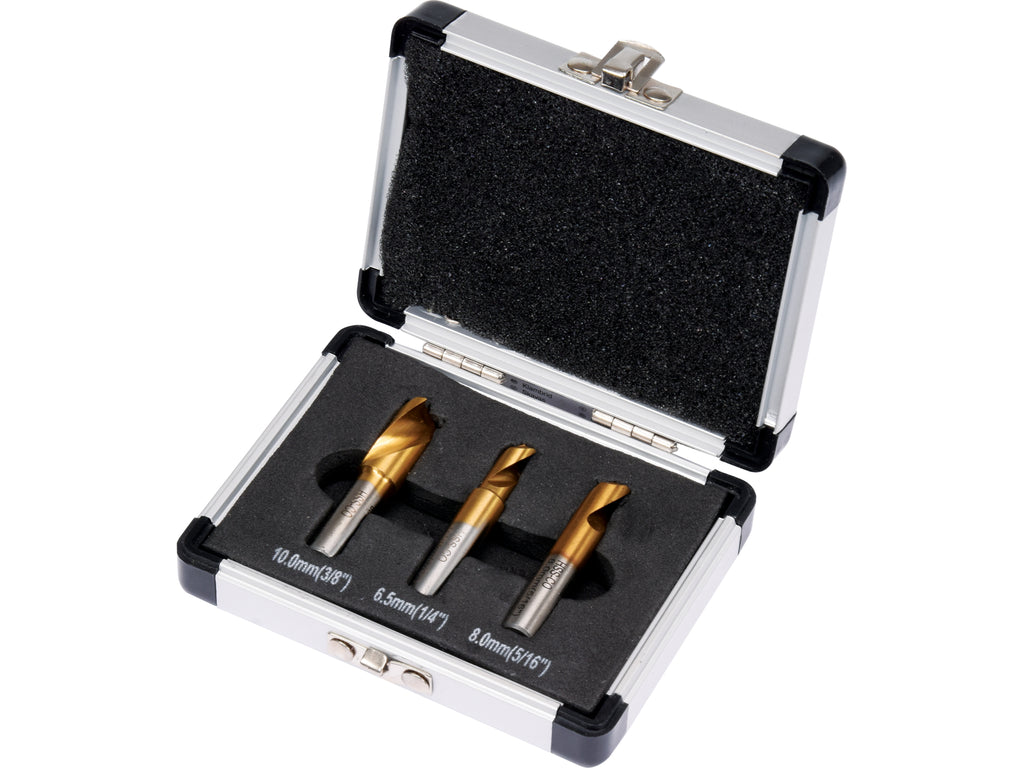 Set Boren Voor Puntlassen, 3 Stuks