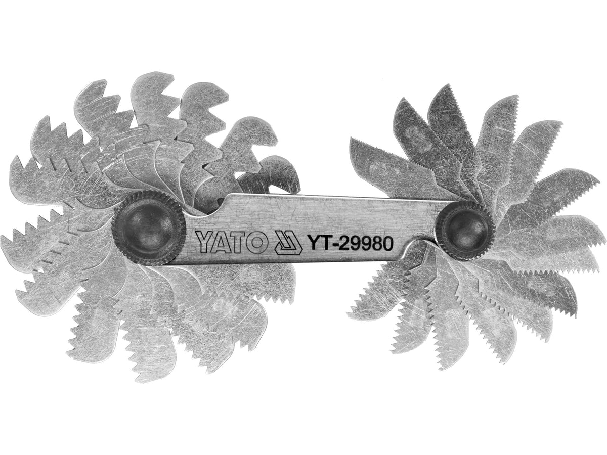 Kammeter Voor Metrische Schroefdraad 60°, 24 Sjablonen, 025-6,0 MM