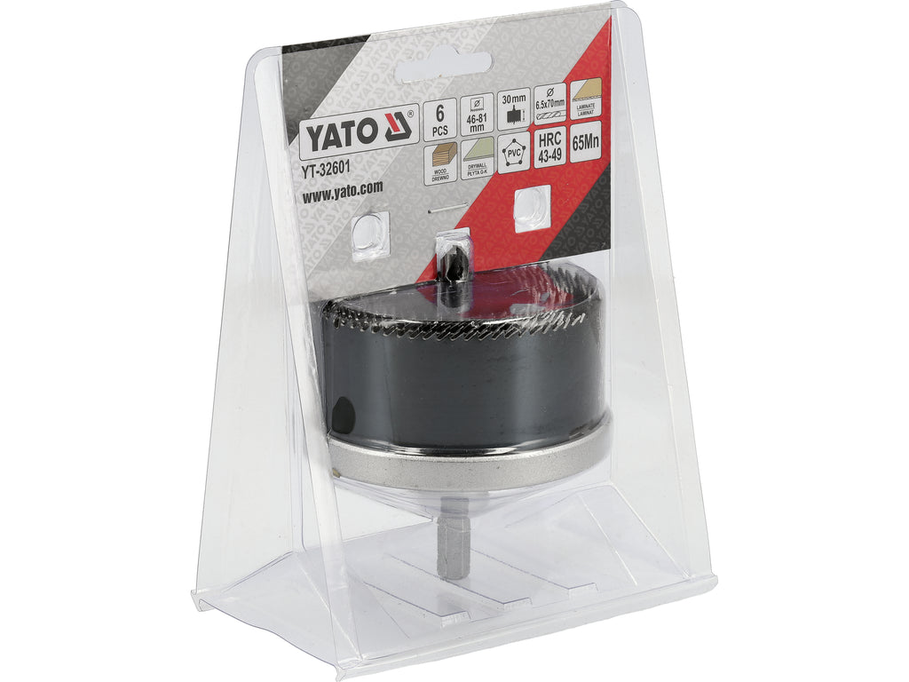 Hole Saw For Wood Set 46-81MM 6PCS