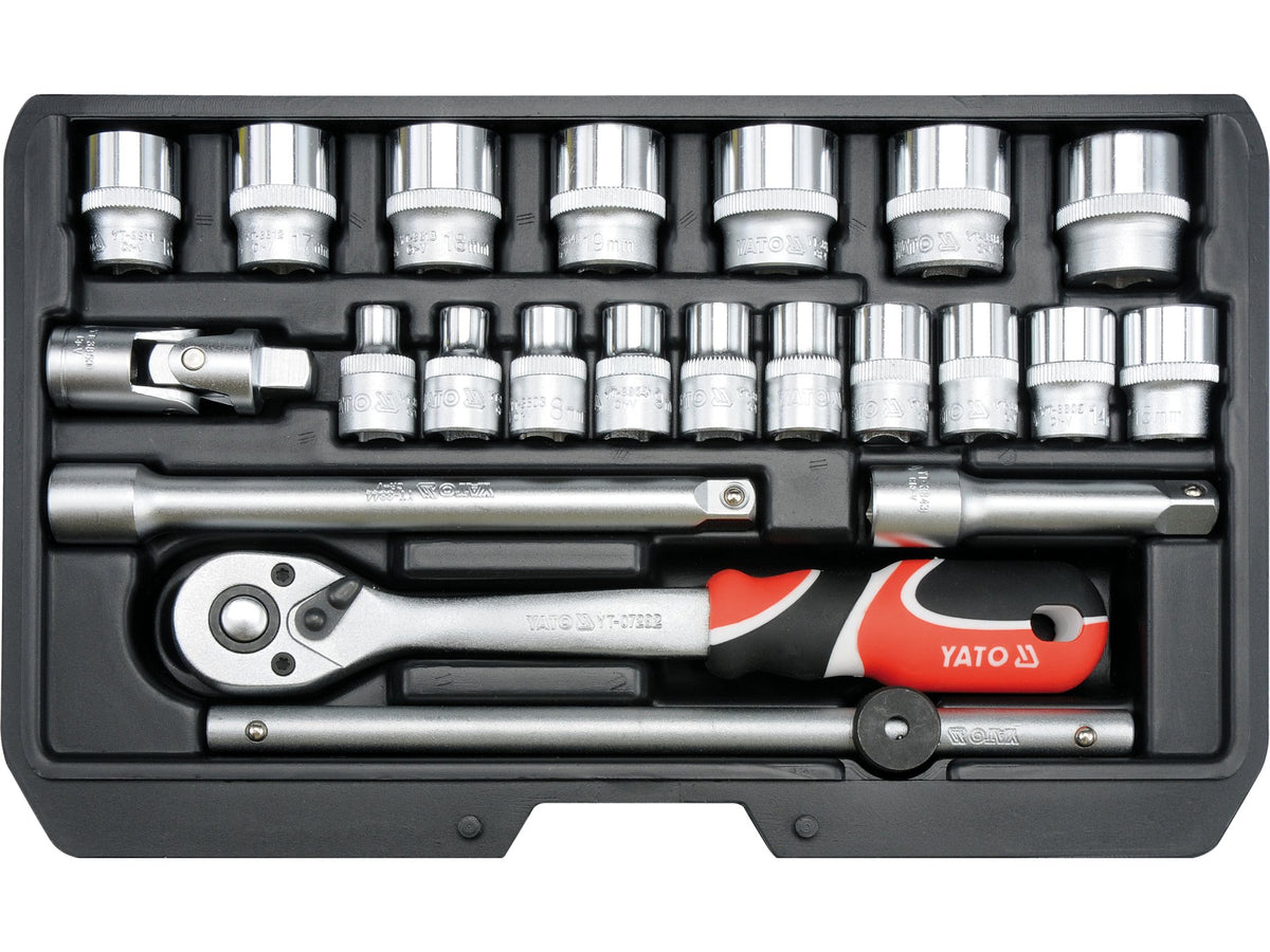 Gereedschapset 3/8'', 22 Stuks.