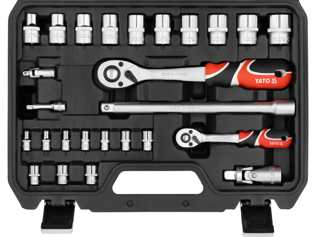 Gereedschapsset 1/4"; 1/2" 41 Stuks