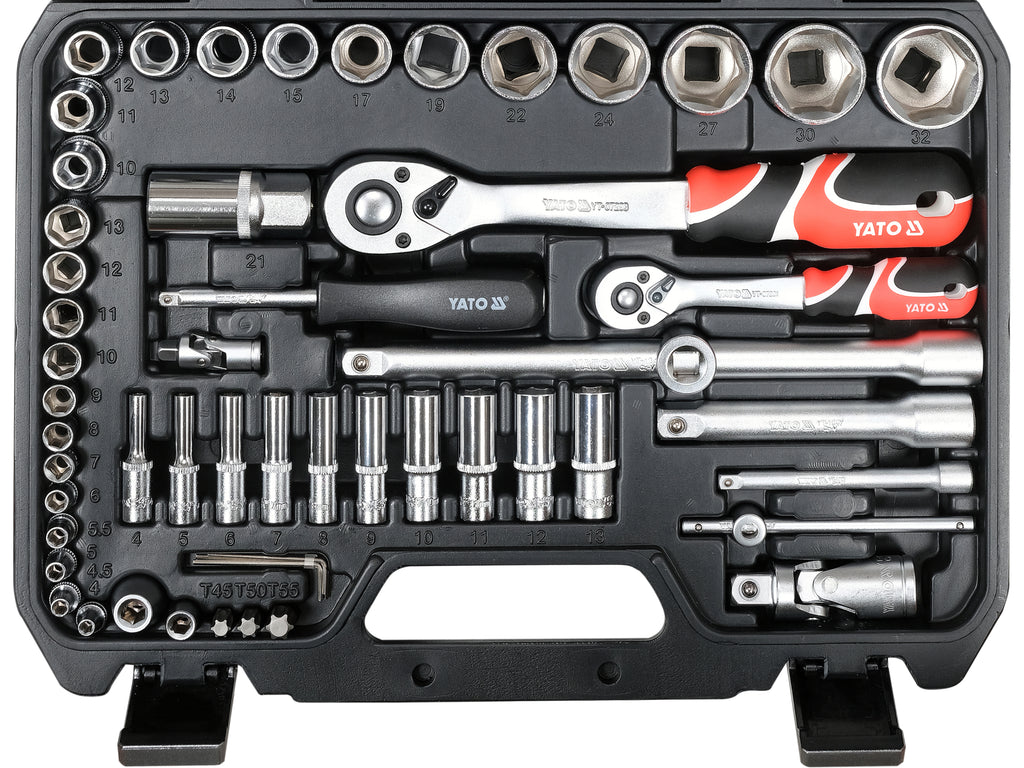 Gereedschapset 1/4'', 1/2'' Set 93 St