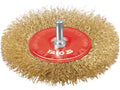Schijfborstel Fi 100MM Met Schacht, Verzinkt Draad