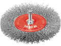Schijfborstel Fi 100MM Met Schacht, Roestvrij Draad