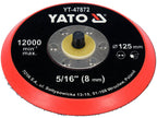 POLIJSTPLAAT 125MM MET Klittenband, 5/16