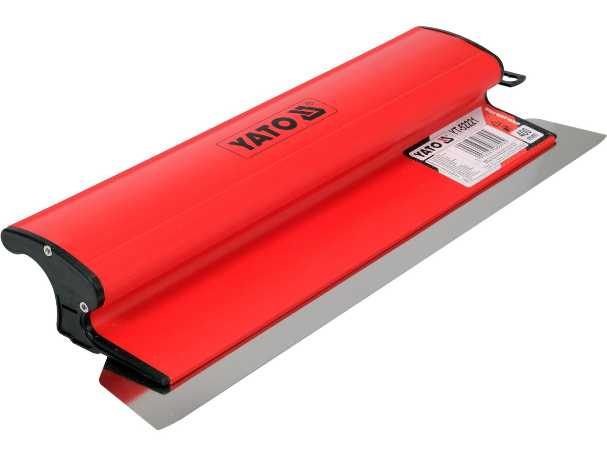 Plambesje, PVC Afwerkingsmes Met Vervangbaar Metalen Blad Voor Gipspads 400MM