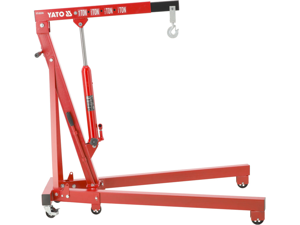 Werkplaatskraan 1000KG, Hefbereik 25-2100MM, Lengte 1580MM, Breedte 1060MM, Hoogte 1560MM.