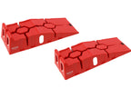 Auto Opstapjes Set 2 Stuks Draagvermogen 3T Rood