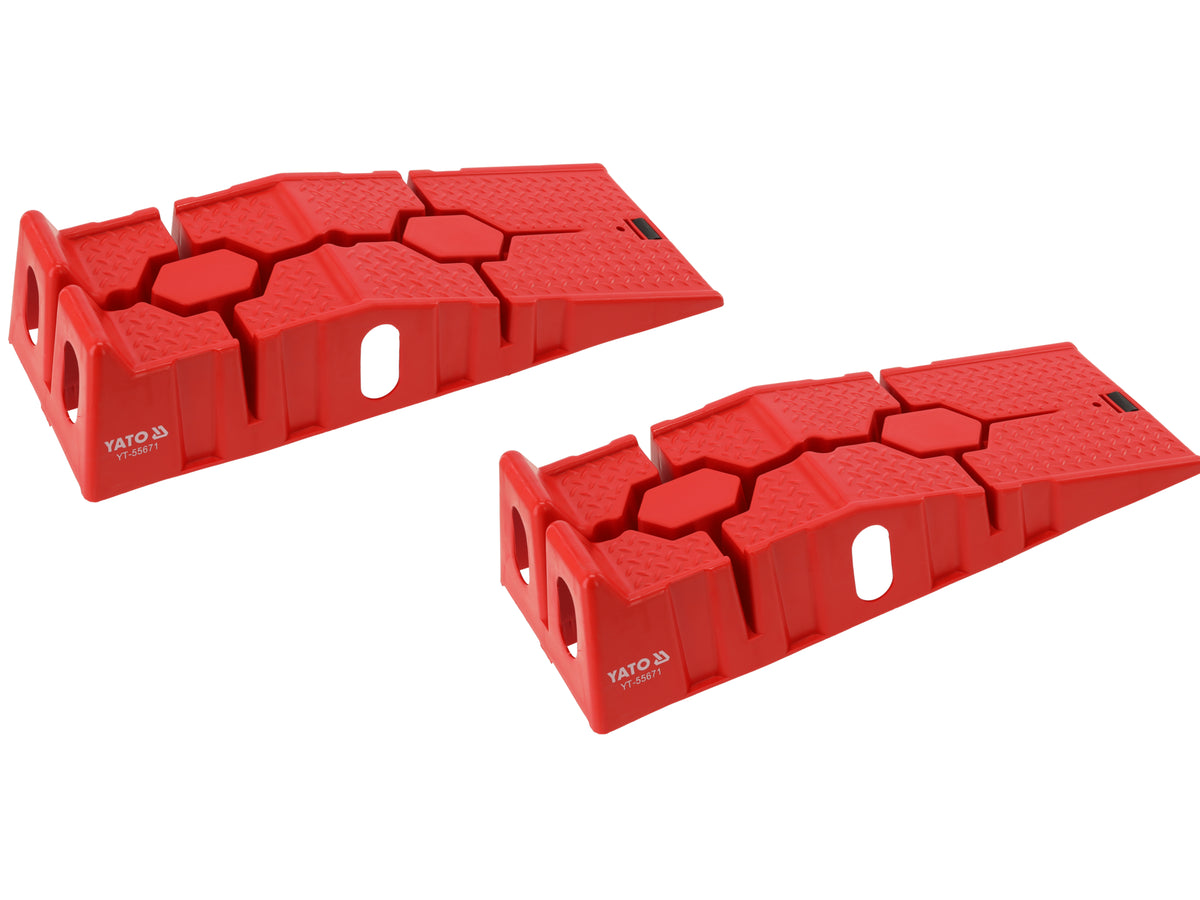 Auto Opstapjes Set 2 Stuks Draagvermogen 3T Rood