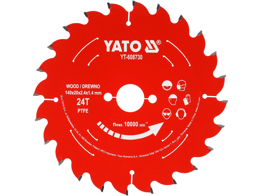 Tct Ptfe Schijf Voor Hout 140*20*24T