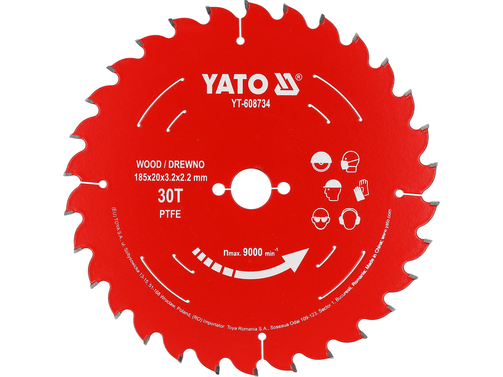 Tct Ptfe Schijf Voor Hout 185*20*30T