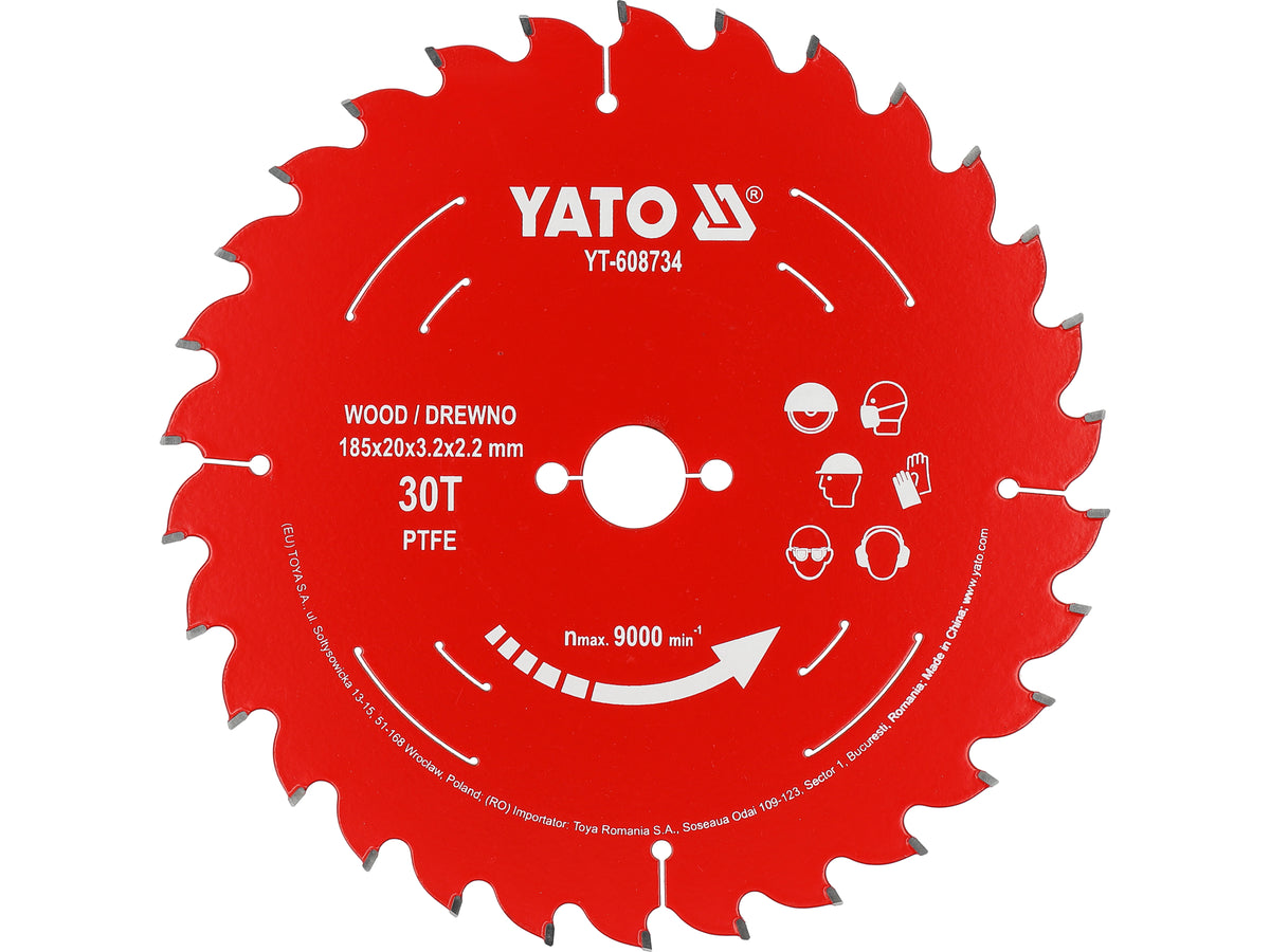 Tct Ptfe Schijf Voor Hout 185*20*30T