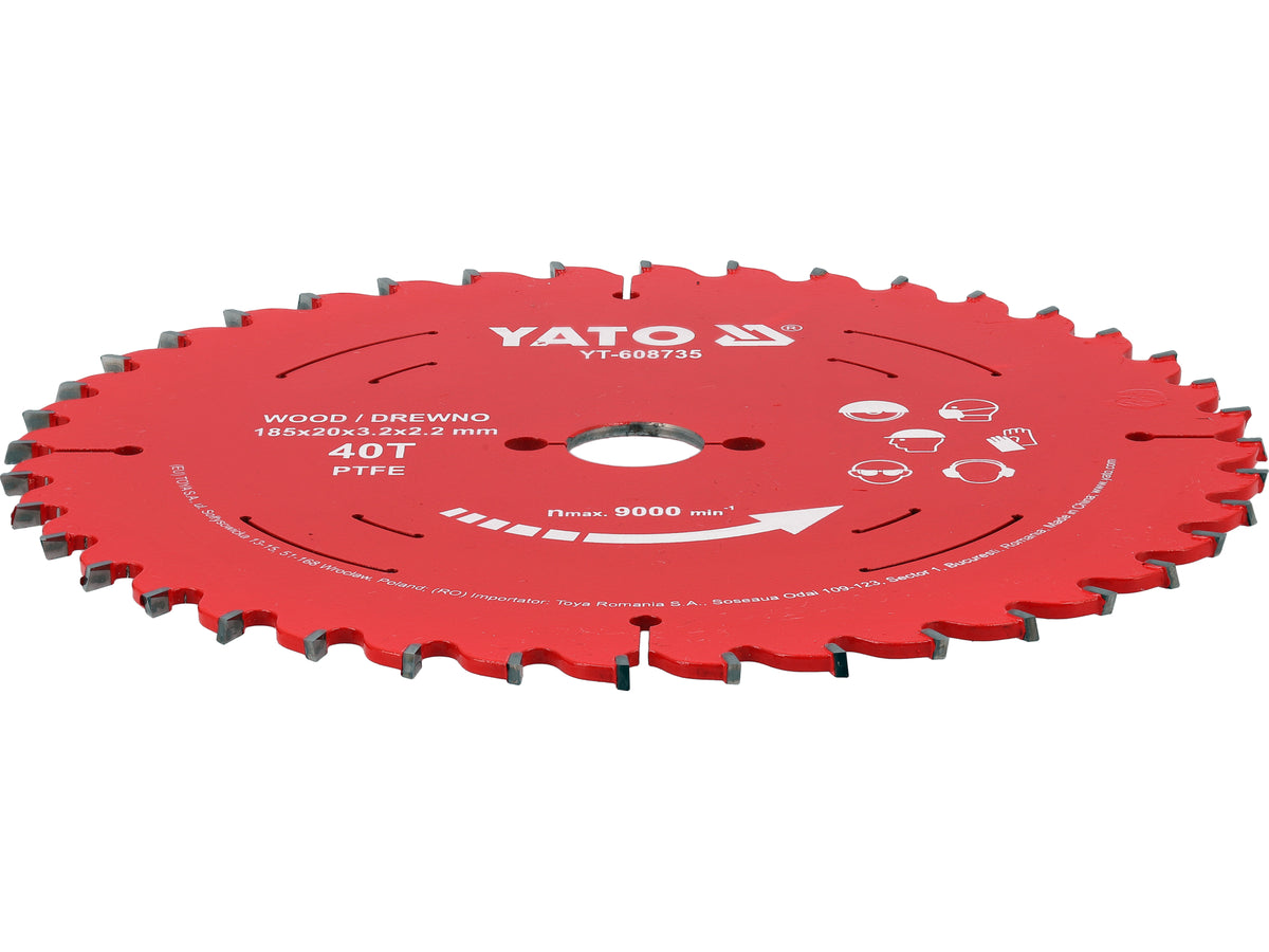 Tct Ptfe Schijf Voor Hout 185*20*40T