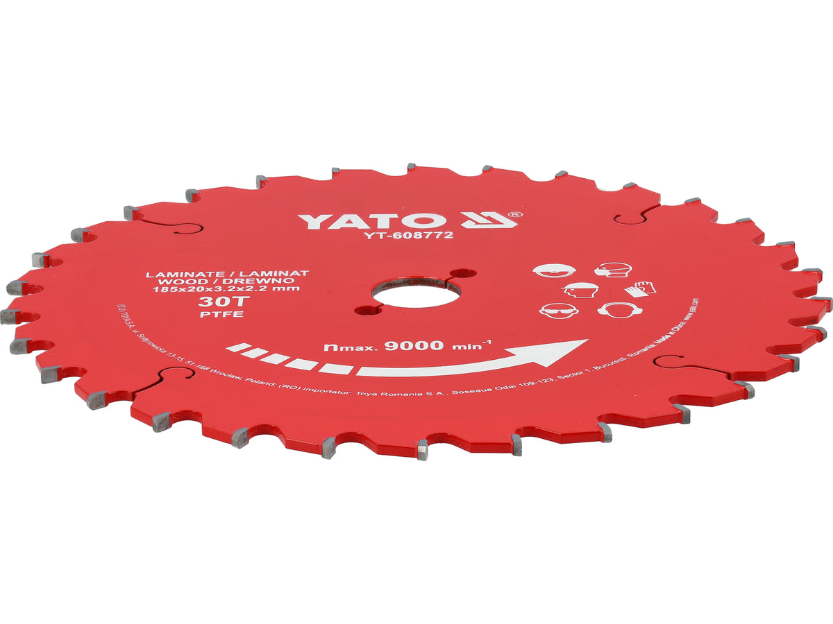 Tct Ptfe Schijf Voor Laminaat 185*20*30T