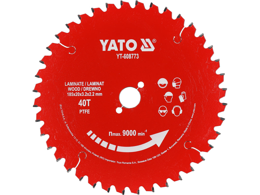 Tct Ptfe Schijf Voor Laminaat 185*20*40T
