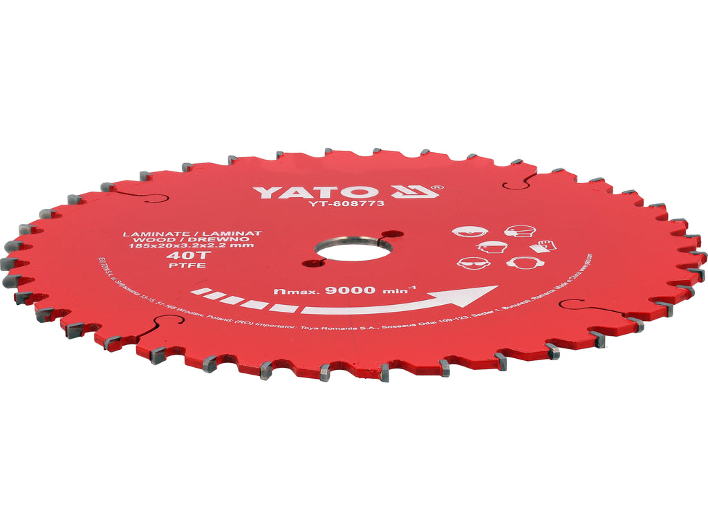Tct Ptfe Schijf Voor Laminaat 185*20*40T
