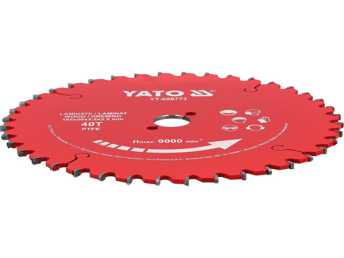 Tct Ptfe Schijf Voor Laminaat 185*20*40T