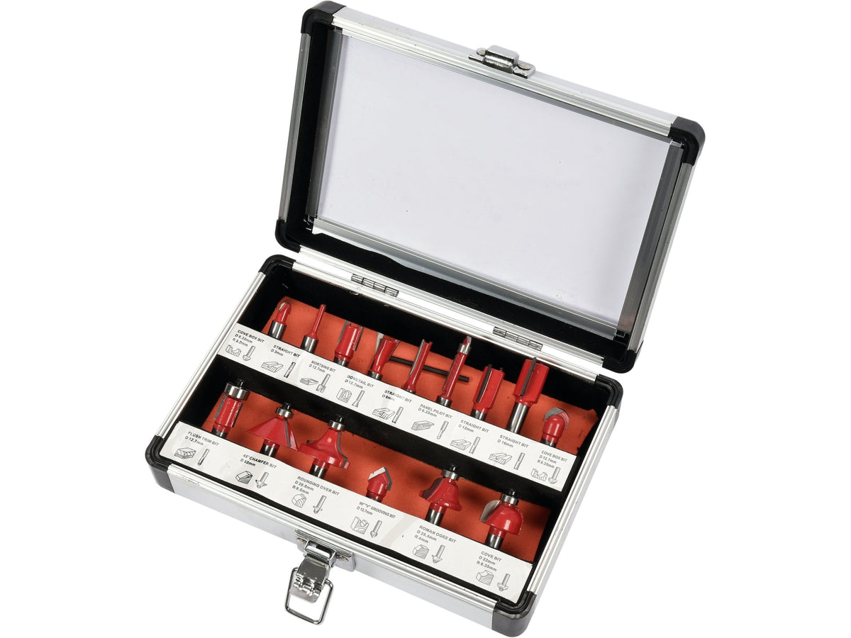 Widia Set Schachtsnijders Voor Hout, 15 Stuks.
