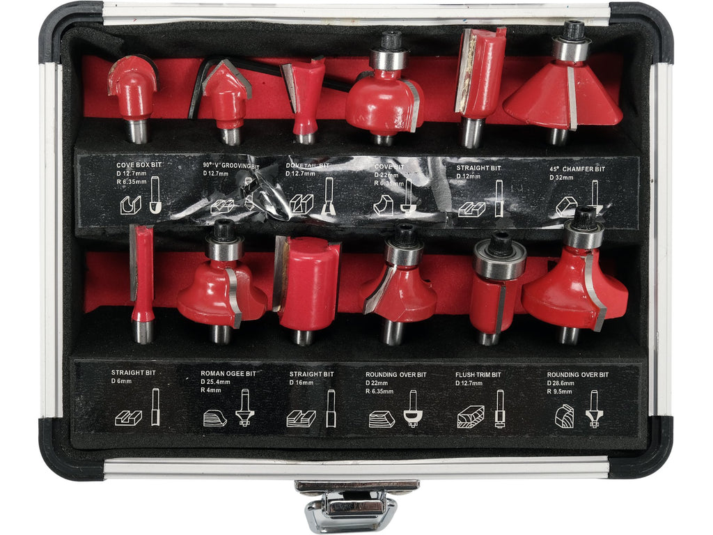 Widi Houtsnijders, Schacht Fi 6 Mm, Set Van 12 Stuks.