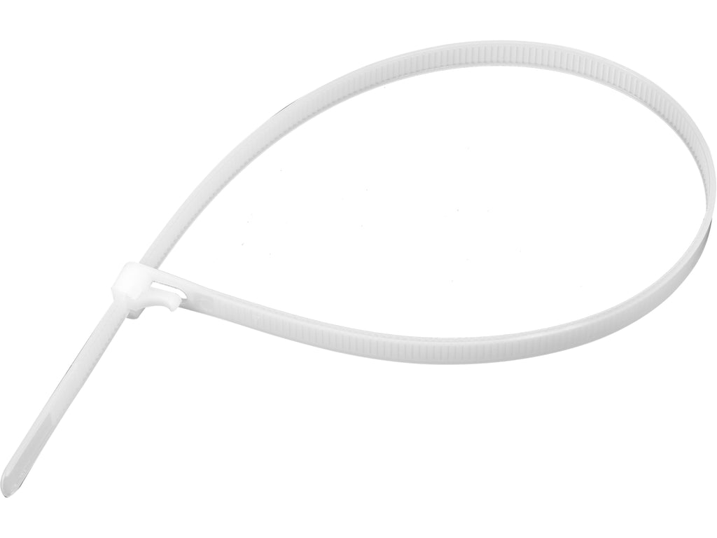 Kunststof Banden, Openbaar, 7,6X200MM, 50 St. Wit