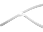 Kunststof Banden, 7,6X250MM, 50 St. Wit