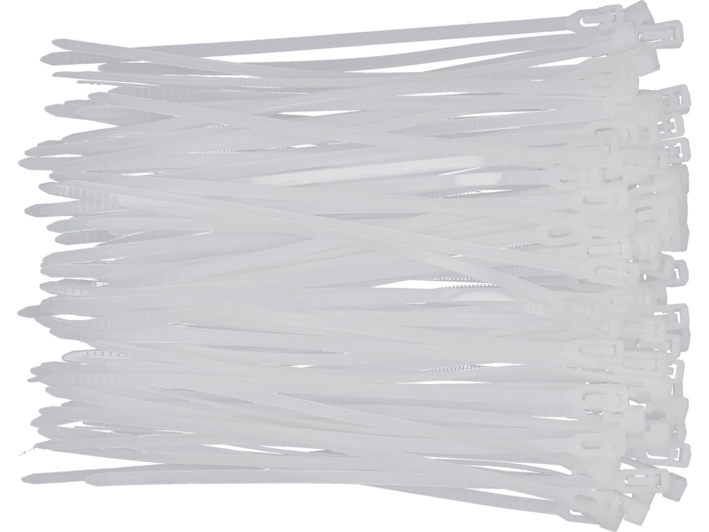 Kunststof Banden, 3,6X150MM, 100ST, Wit