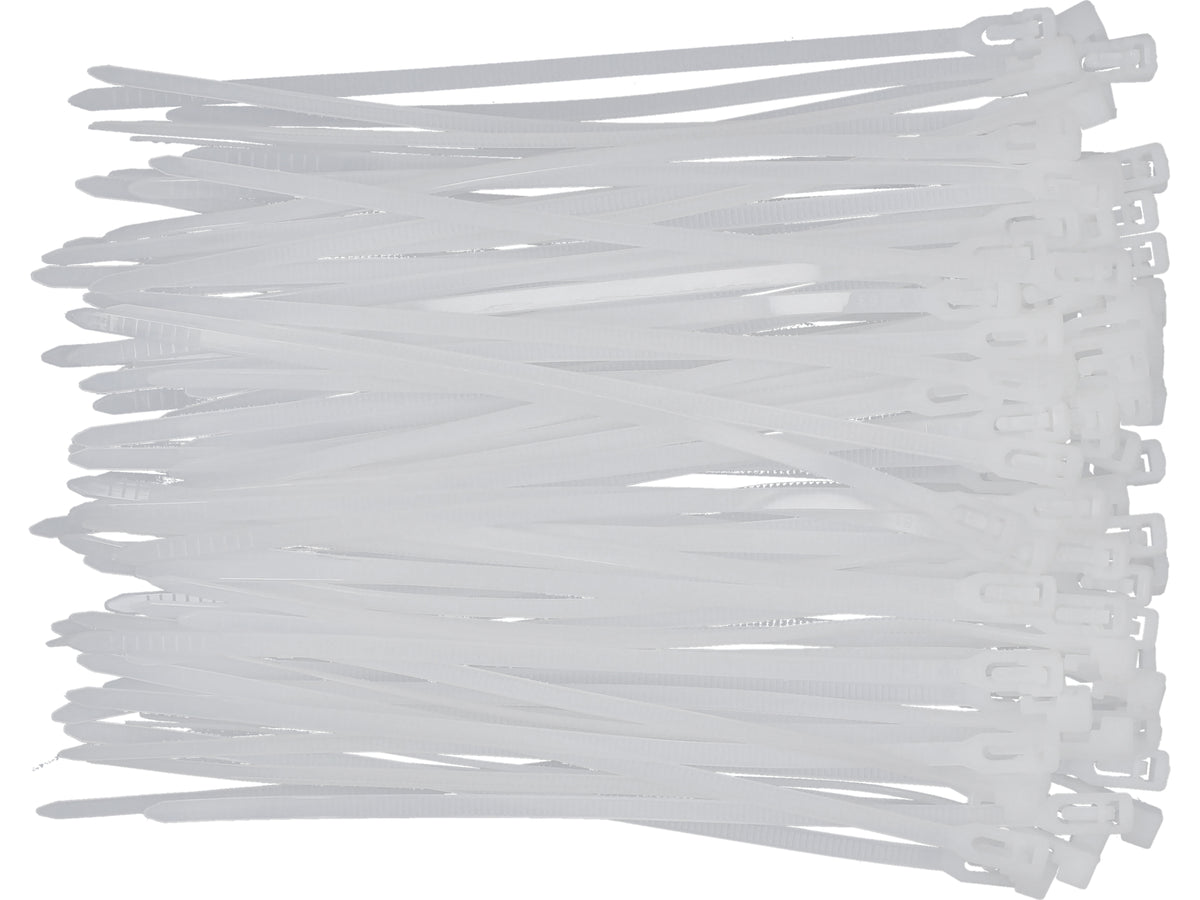 Kunststof Banden, 3,6X150MM, 100ST, Wit